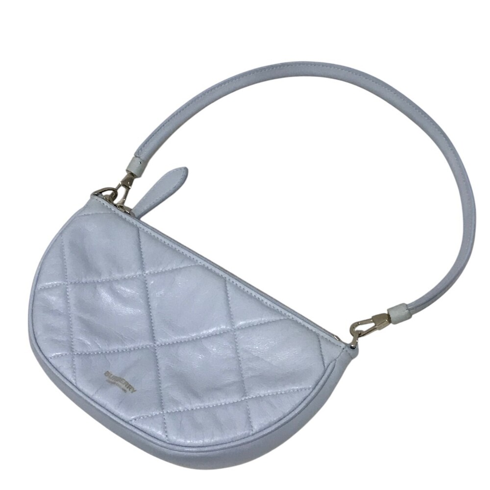 Burberry Quilted Olympia Bag Blue